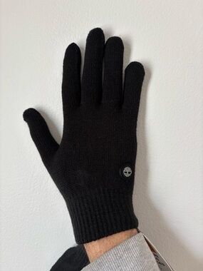 New Timberland Black Knit Touchscreen Gloves